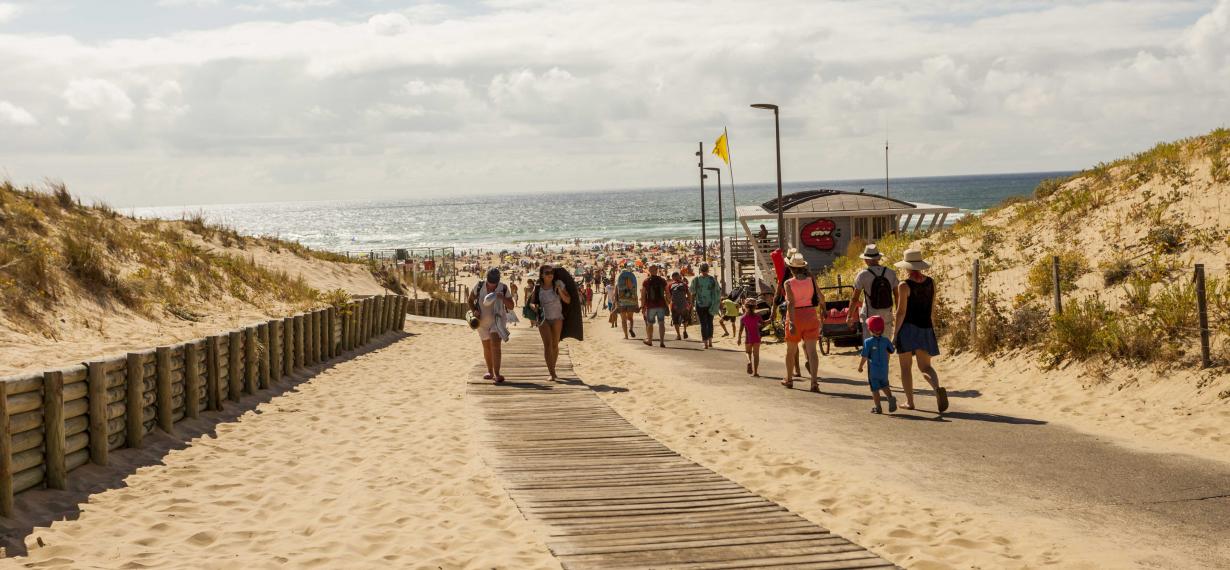 PLage centrale de Moliets 