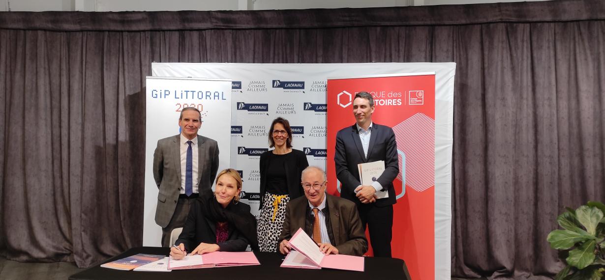 Signature Convention Banque des territoires GIP Littoral