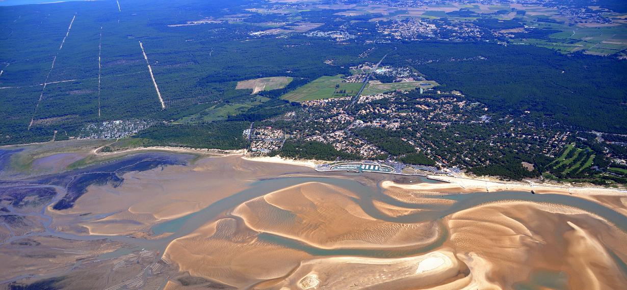 Vue aérienne - Baie de Bonne Anse - Les Mathes