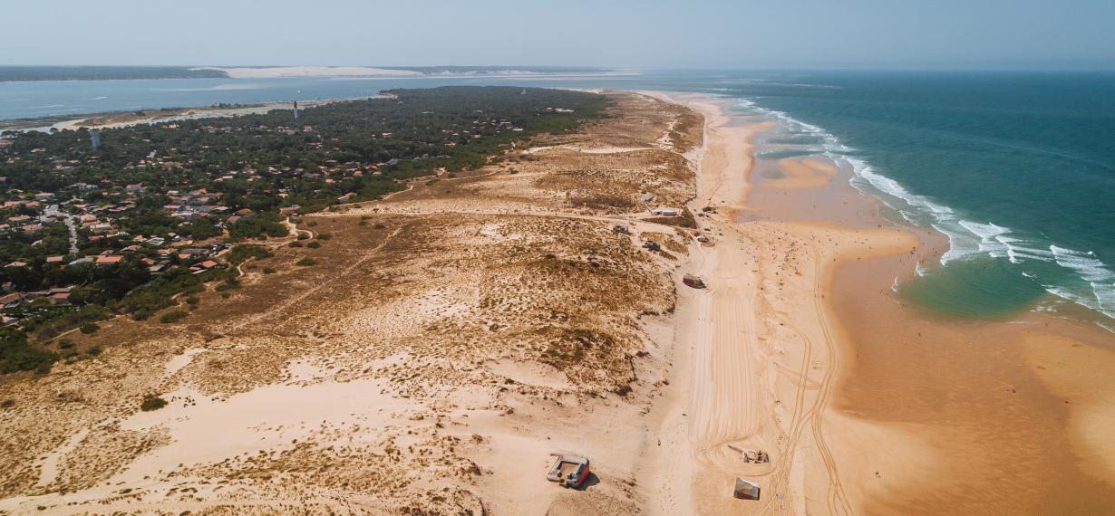 Vue aérienne secteur Lege Cap Ferret