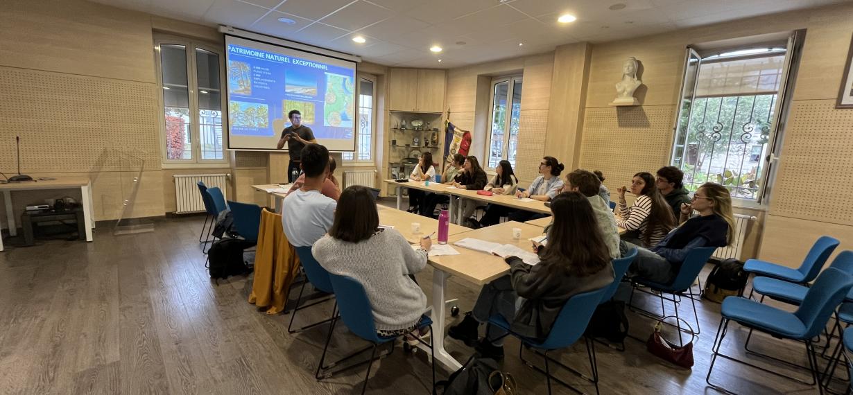 Présentation de la commune aux étudiants