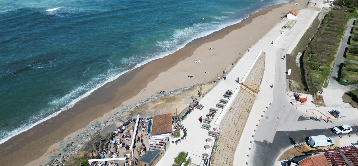 Vue aéruenne Chantier Erromardie 