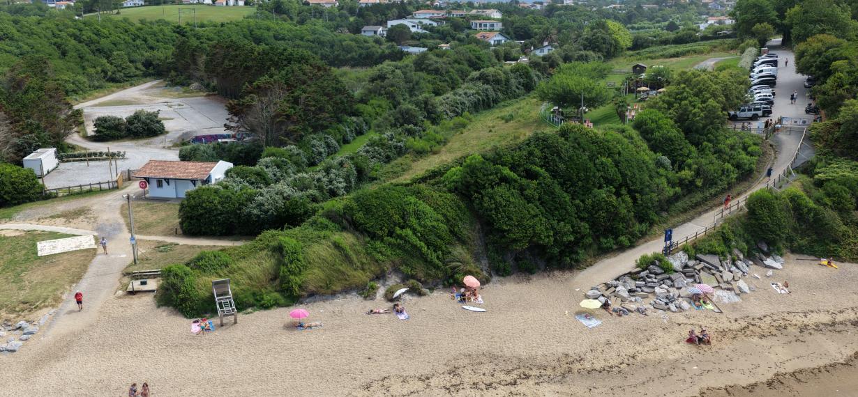 Vue aérienne de la Plage de Senix