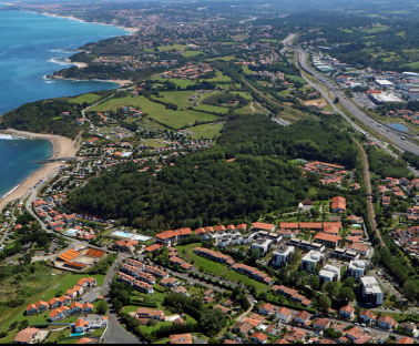 Vue aérienne Erromardie Saint Jean de Luz