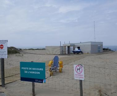 Poste de secours actuel plage de l'Horizon