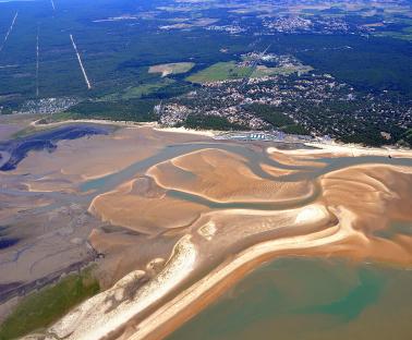 Vue aérienne - Baie de Bonne Anse - Les Mathes