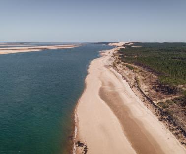 Vue aérienne Plage de la Lagune à La Teste de Buch