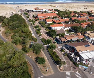 Vue aérienne Montée à la plage Moliets et Maa