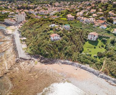 Vue aérienne Linéaire côtier de Guethary 