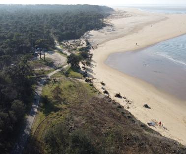 Vue aérienne du site de l’Embellie à La Tremblade