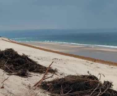 Dune arpès écrêtage