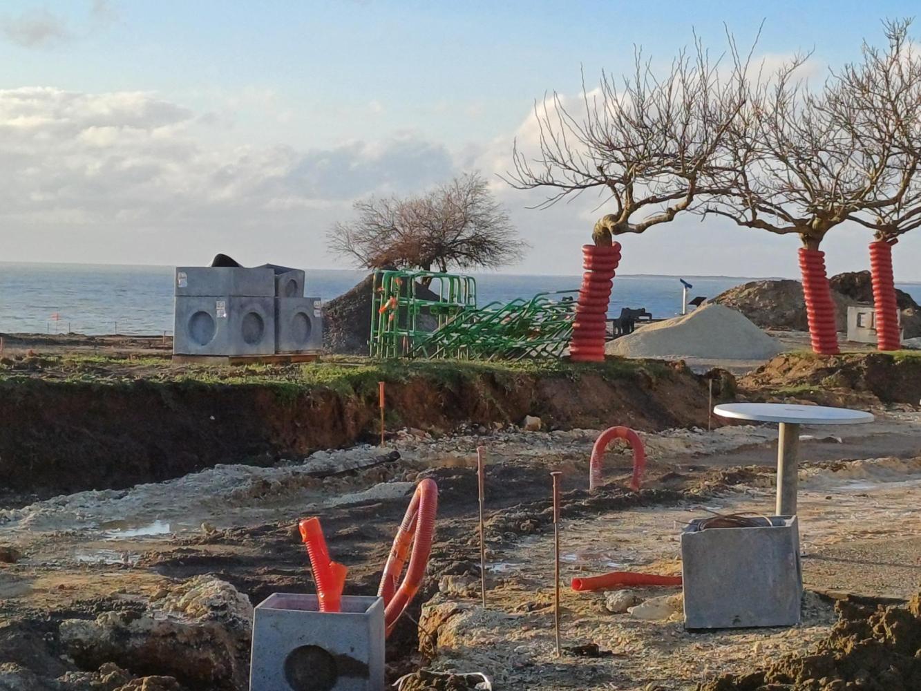 Travaux Grande Côte Saint Palais sur Mer