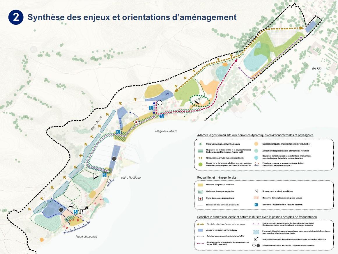 Plan enjeux Cazaux La Teste de Buch