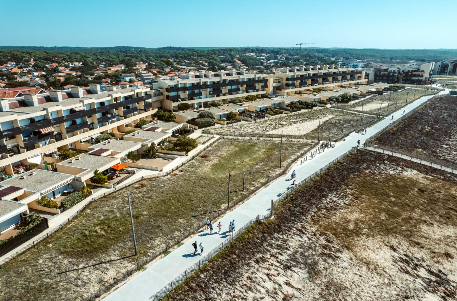 Promenade Sud Après travaux Lacanau