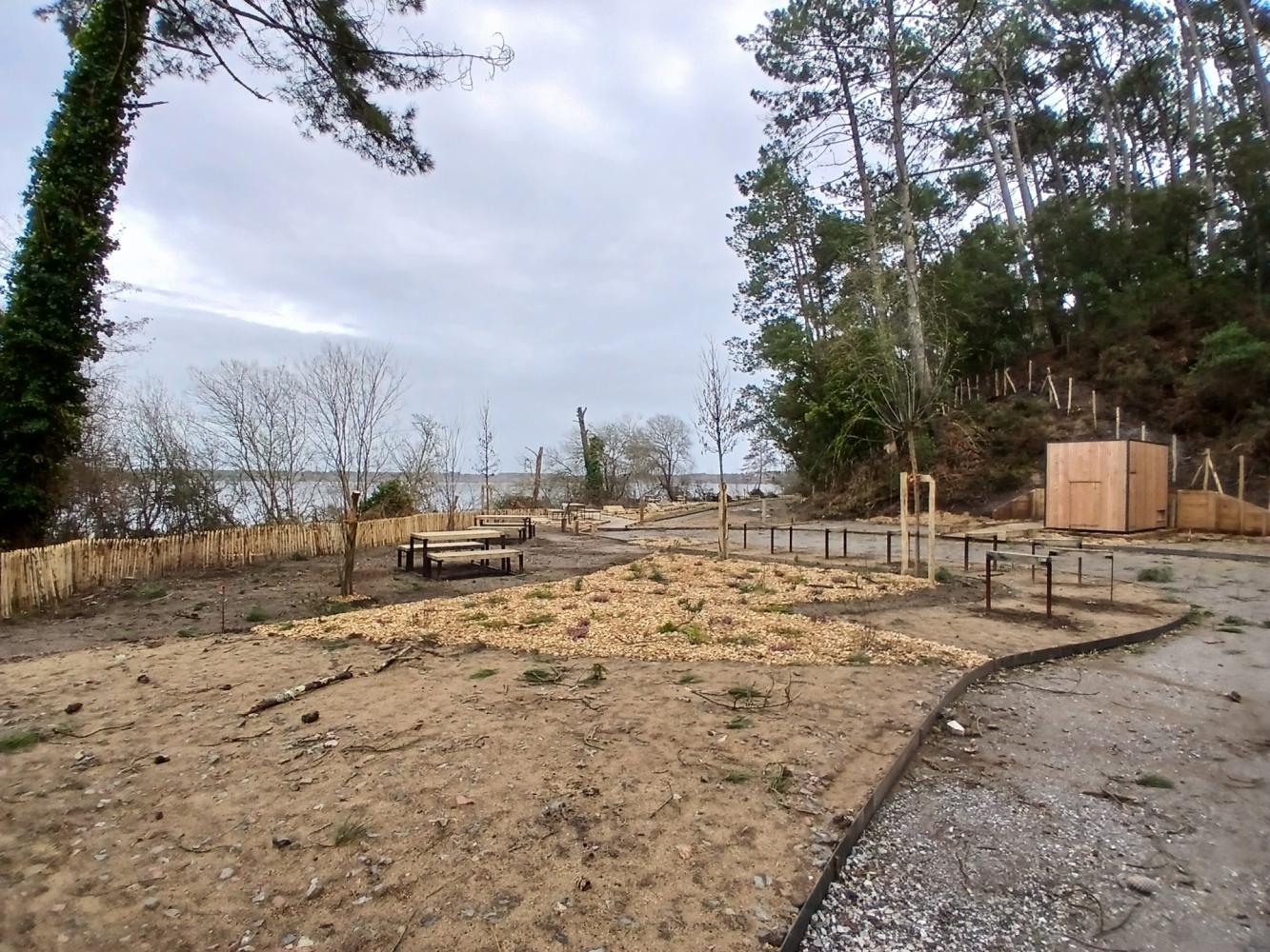 Site de l'Etang Blanc en chantier - Février 2026