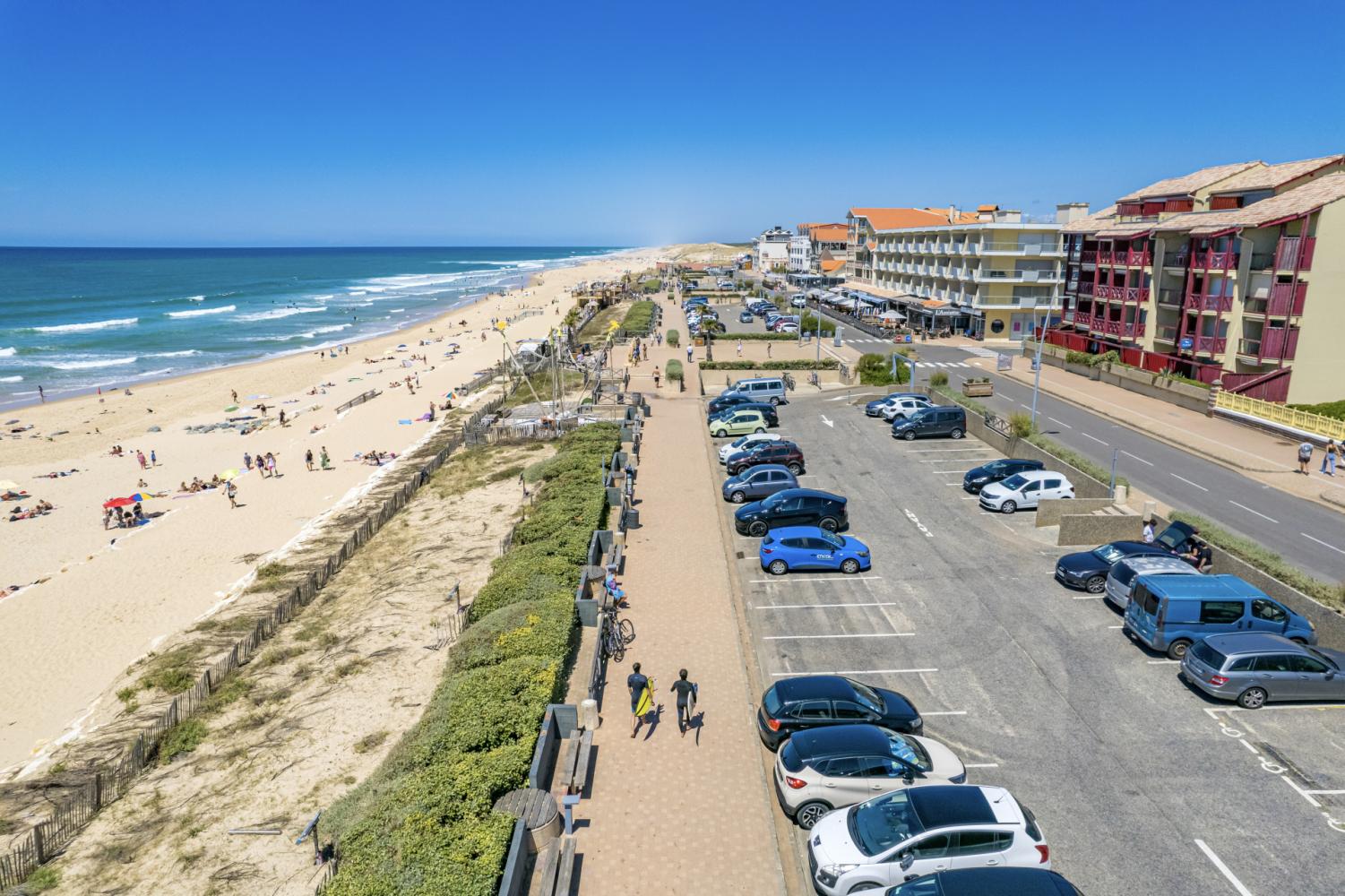 Vue aérienne Front de Mer aujourd'hui