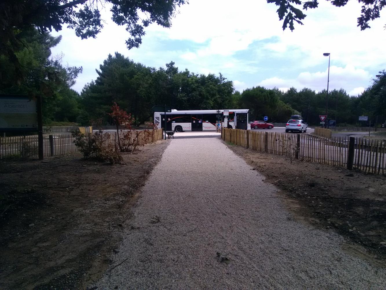 Réaménagement de l'arrêt de bus de l'aire d'accueil