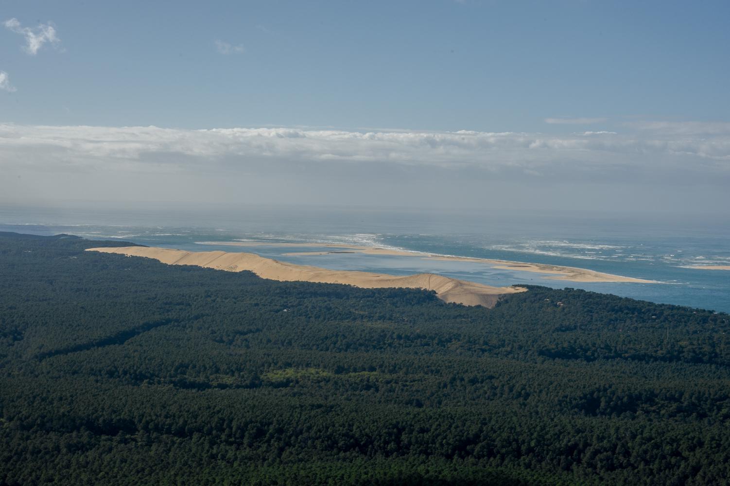 Panorama aérien Dune du Pilat