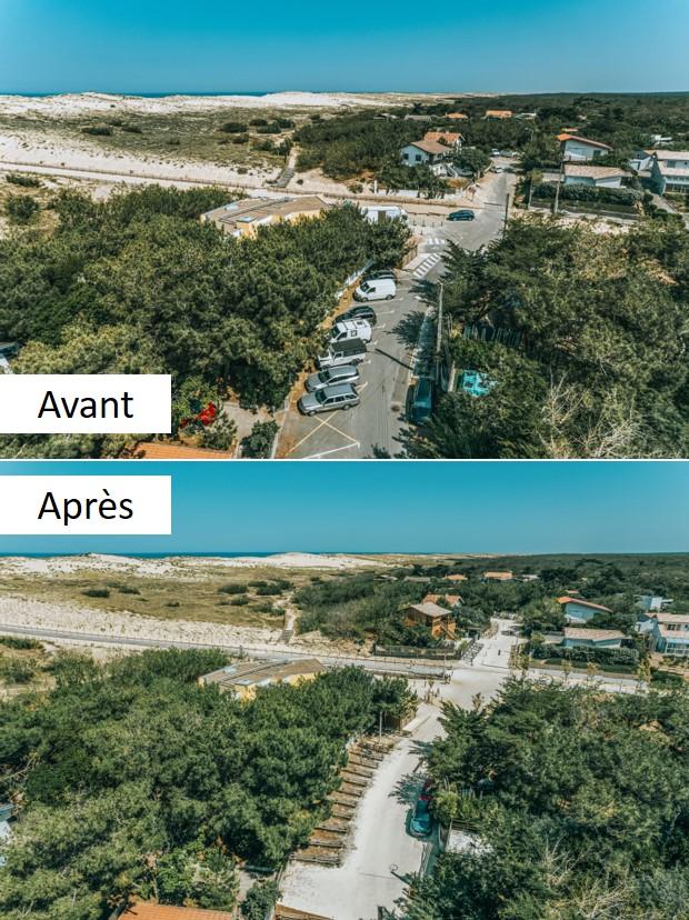Avant Après travaux : Requalification de l'Avenue de l'Altantique 