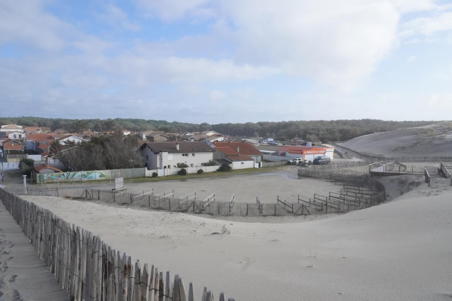 Carcans plage depuis la dune