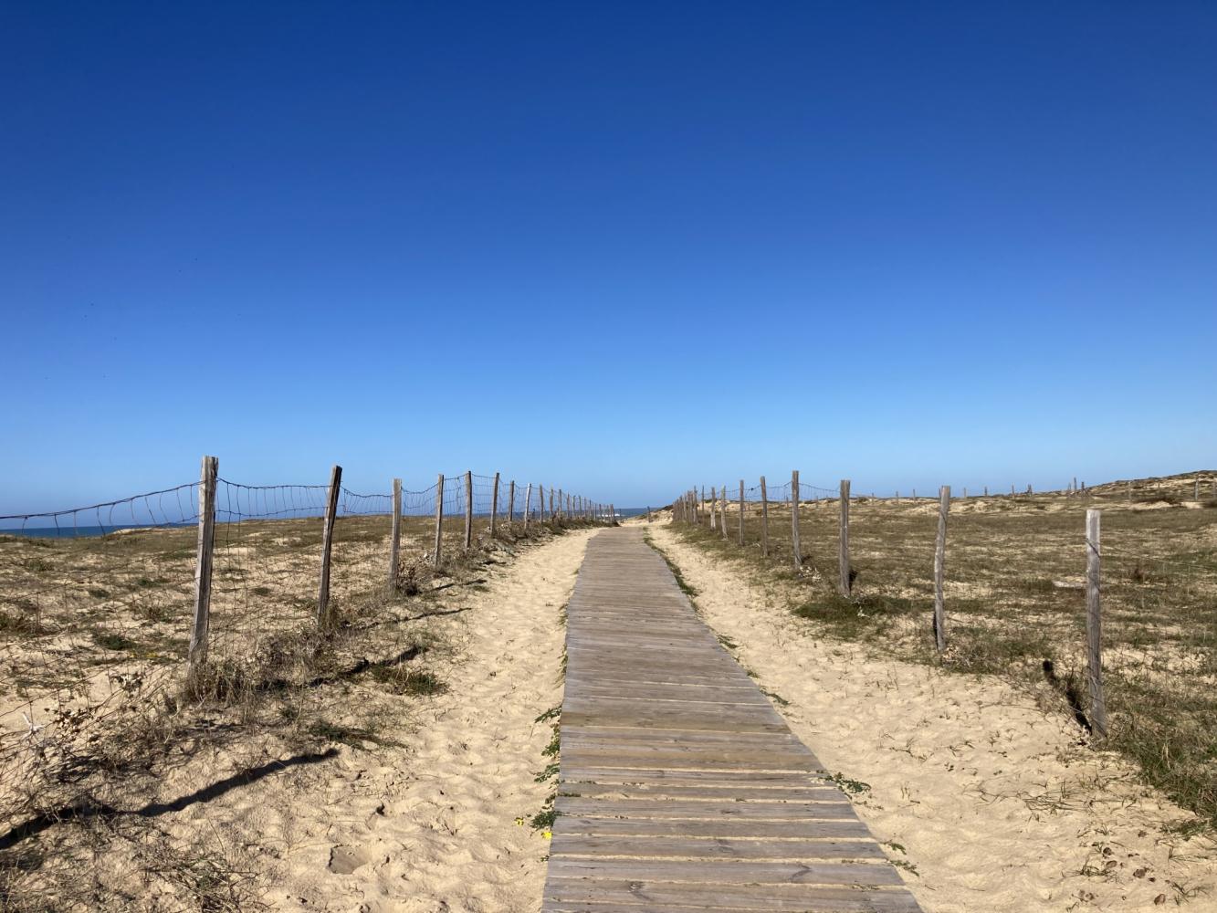 Cheminement piéton Dune Plage de la Gravière - Avant travaux