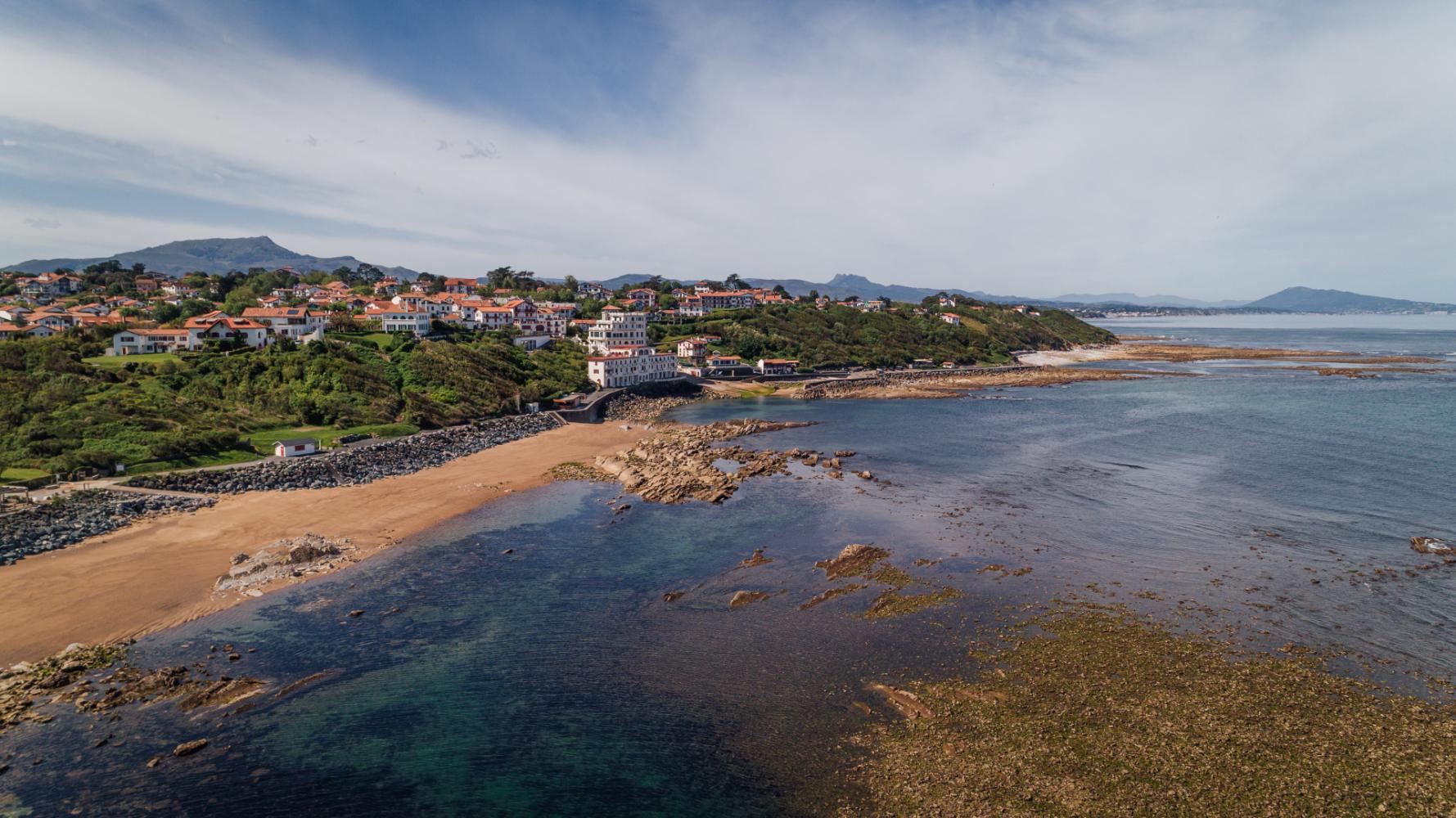 Vue aérienne du linéaire côtier de Guethary - 2020