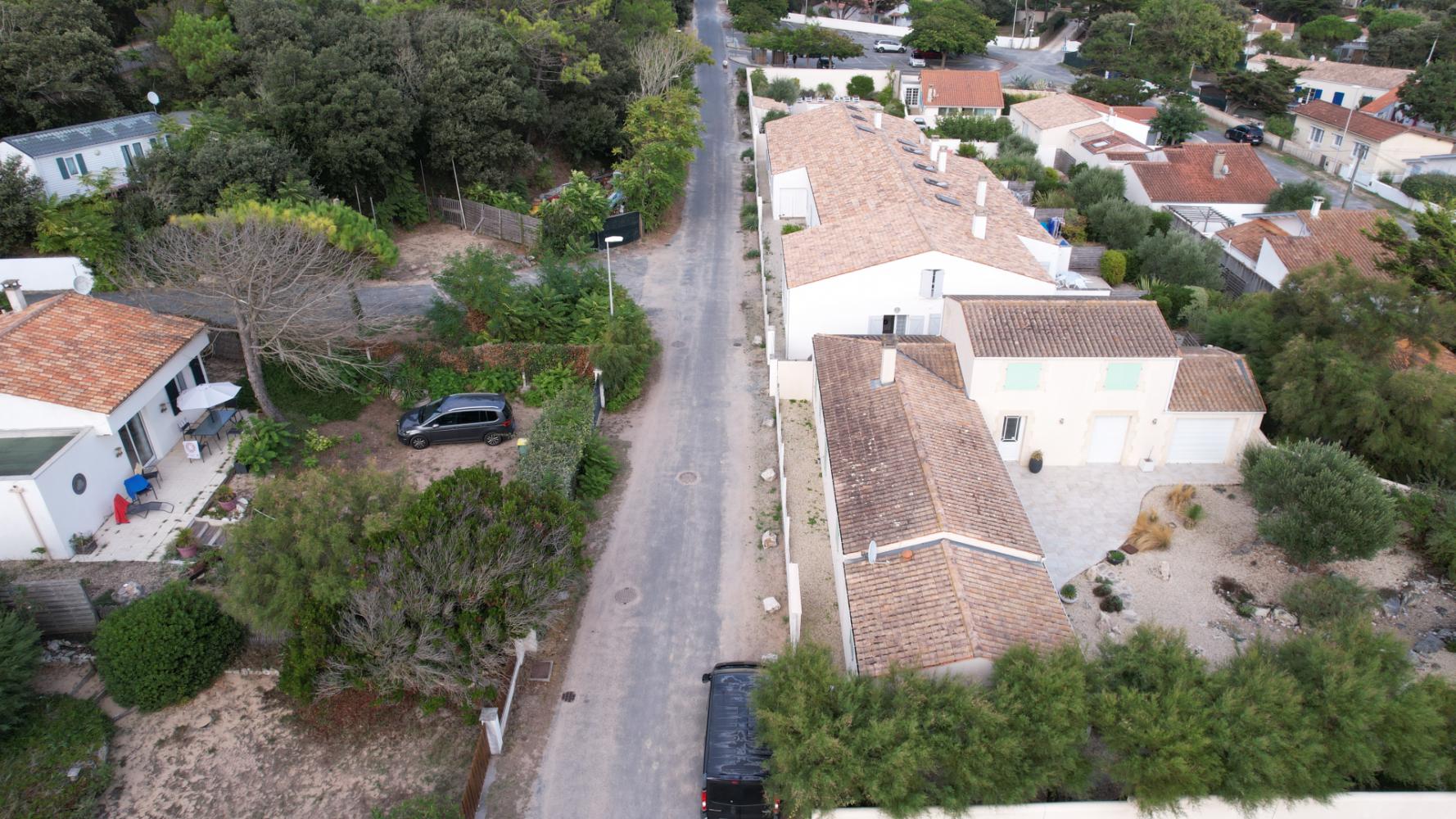 Vue drone accès nord - Grande Plage Domino