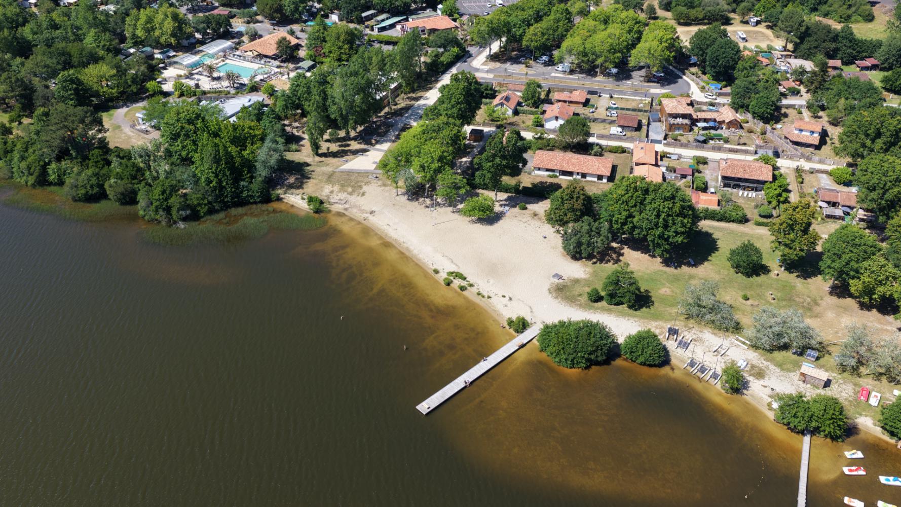 Vue aérienne du site après travaux