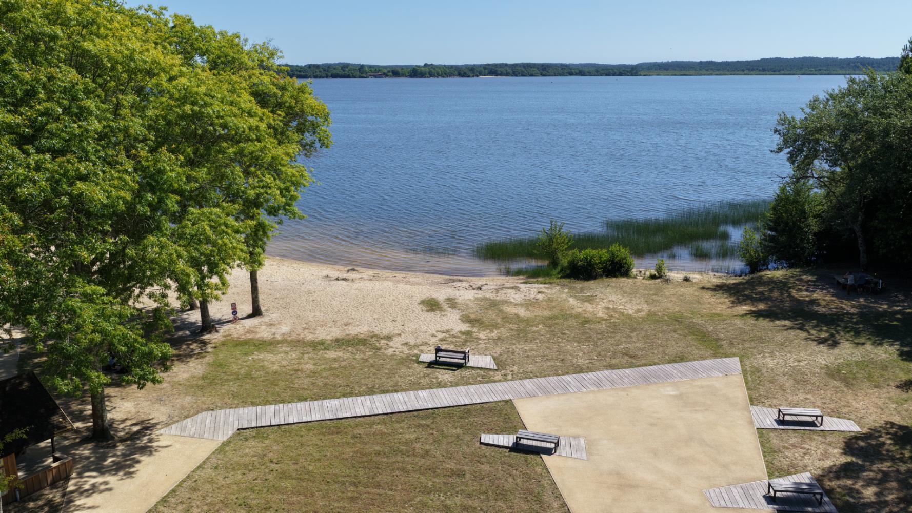 Vue aérienne du site après travaux
