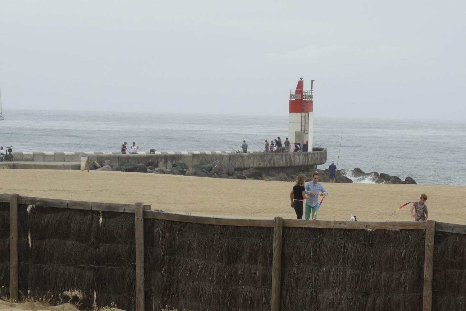 Feu de la digue nord à Capbreton