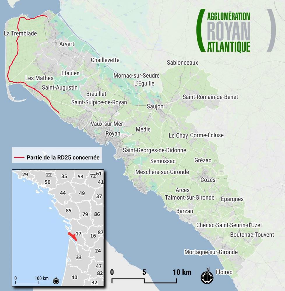 Périmètre RD 25 étude Relocalisation