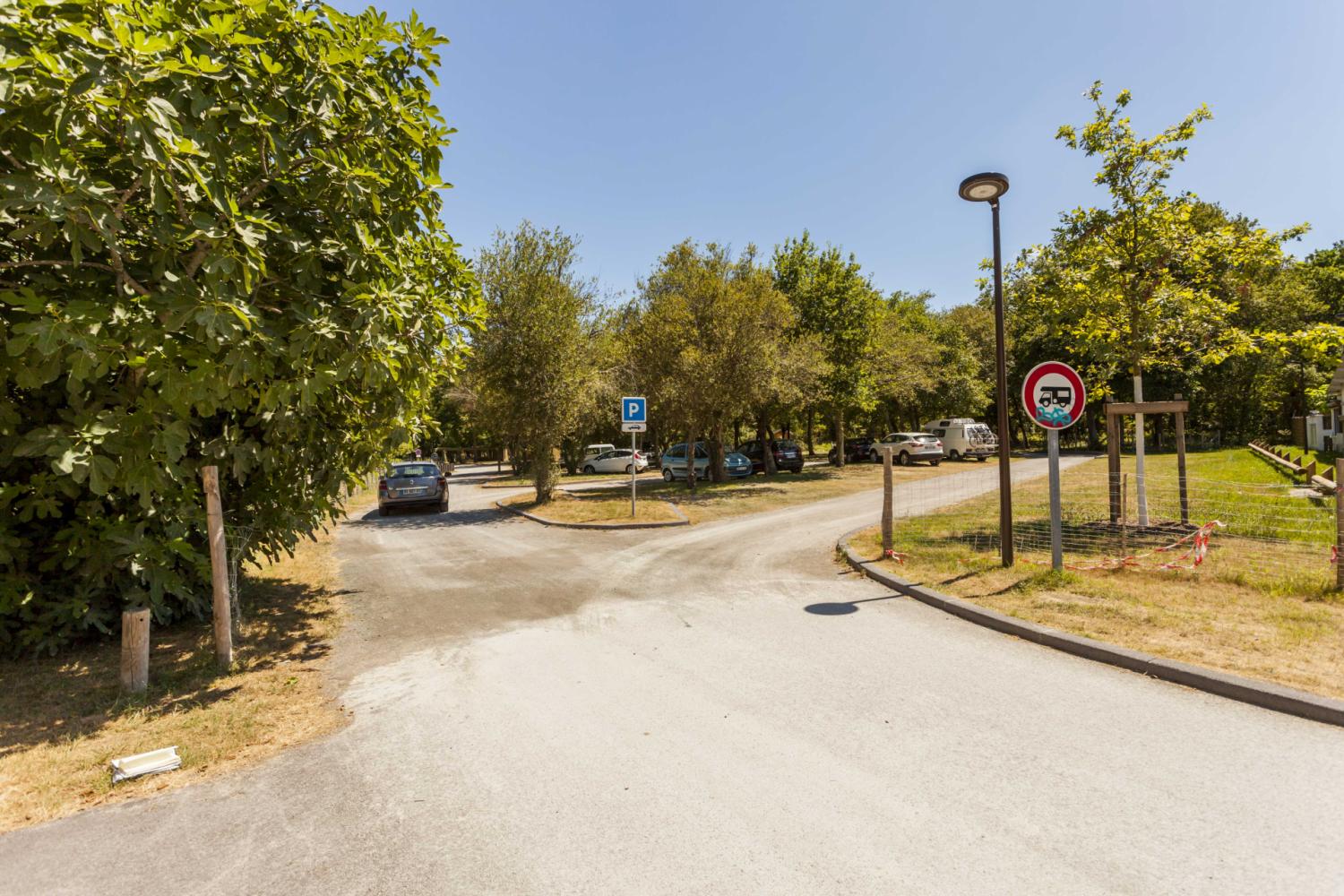 Parking non perméable réaménagé