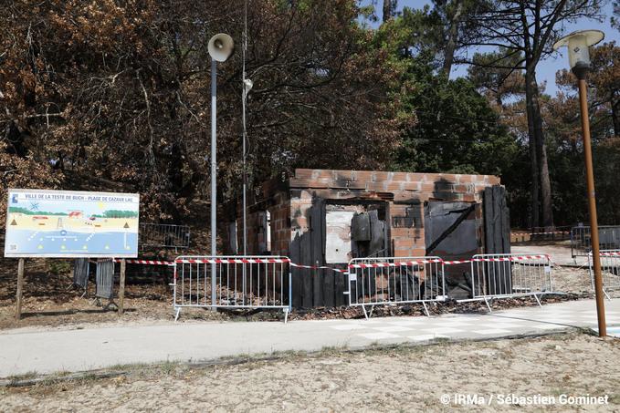 Poste de secours incendié Cazaux 