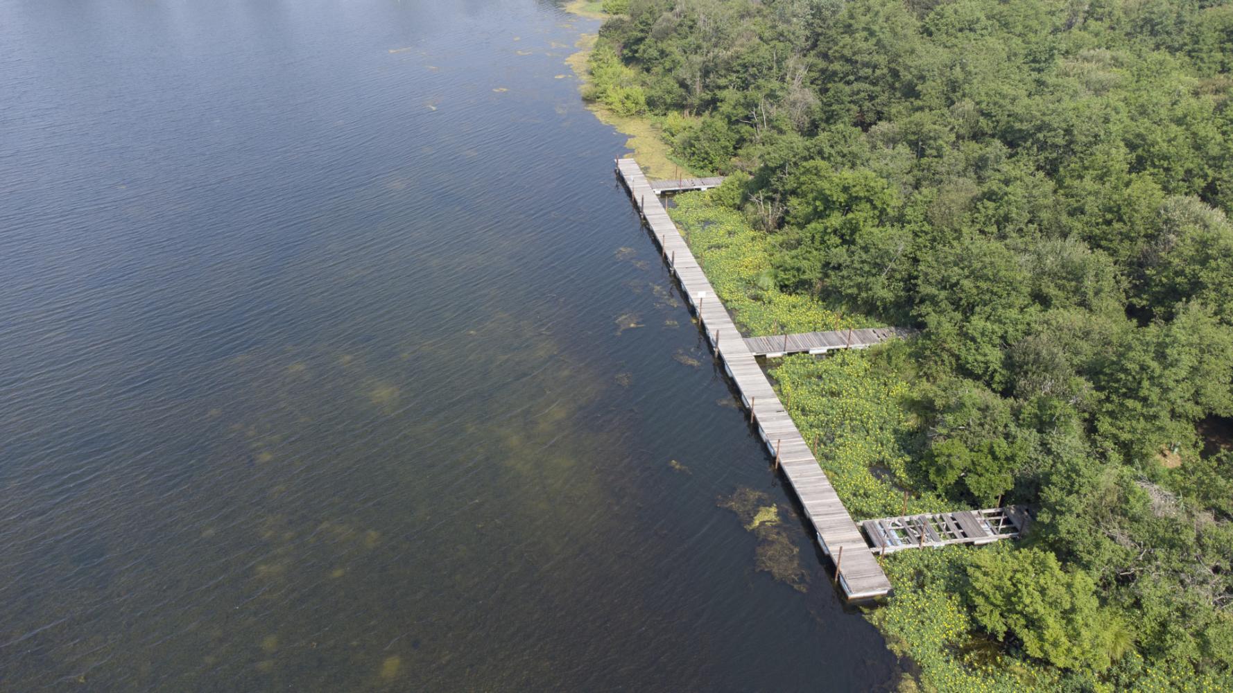 Ponton de pêche existant 