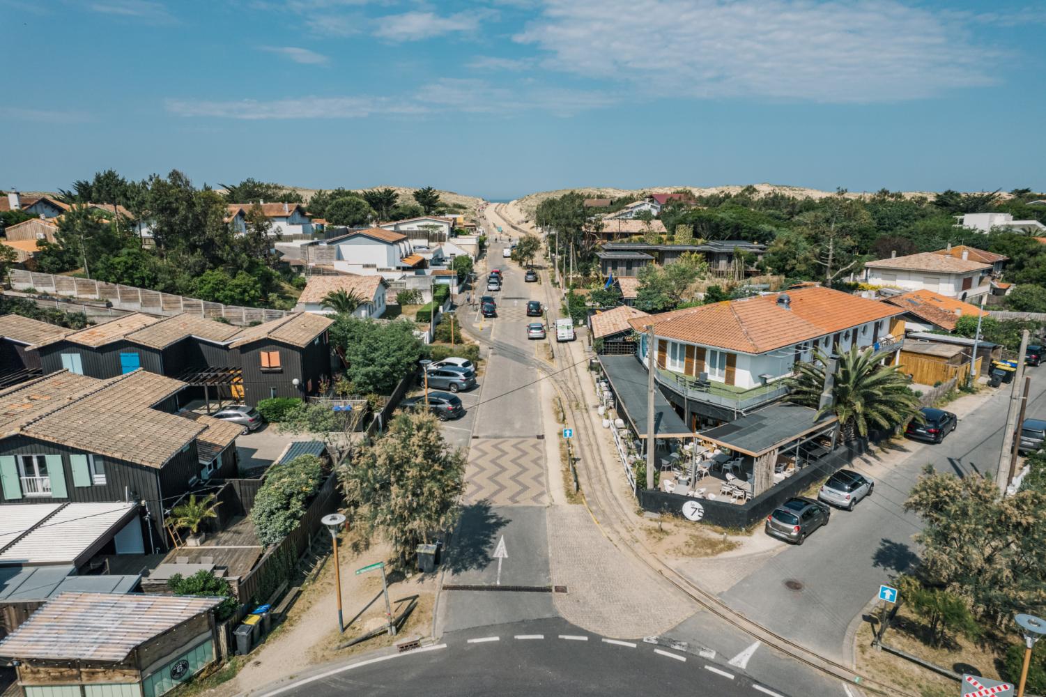 Vue aérienne Avenue de l'Océan Avant travaux