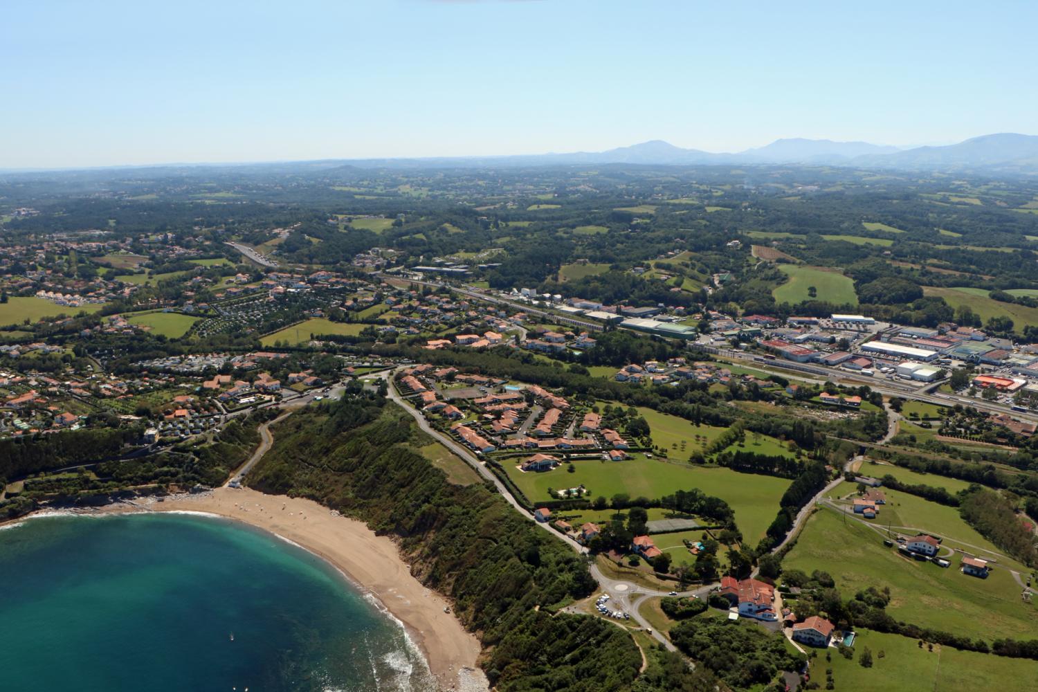 Vue aérienne de la Plage de Lafitenia