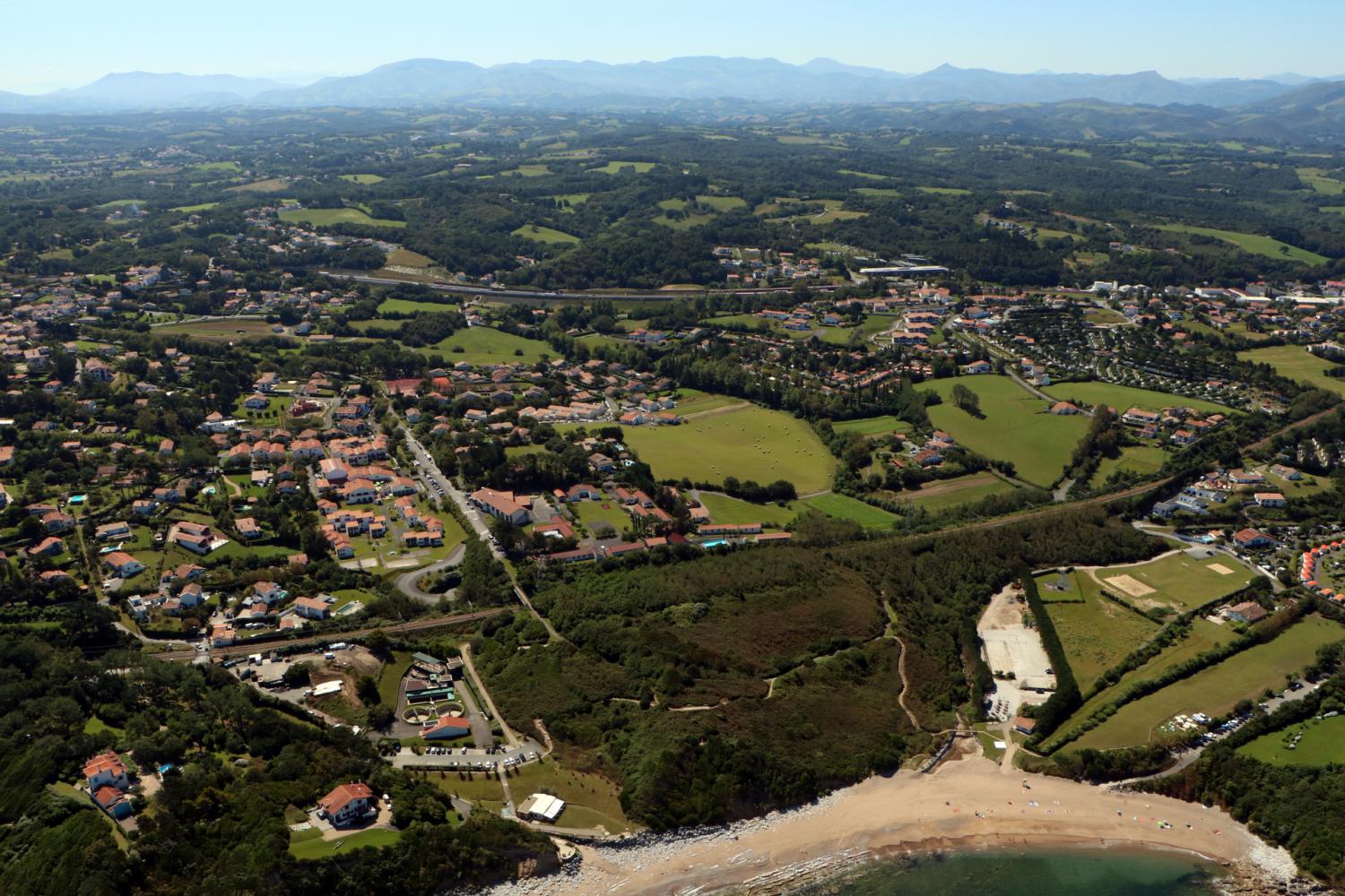 Vue aérienne de la Plage de Cenitz