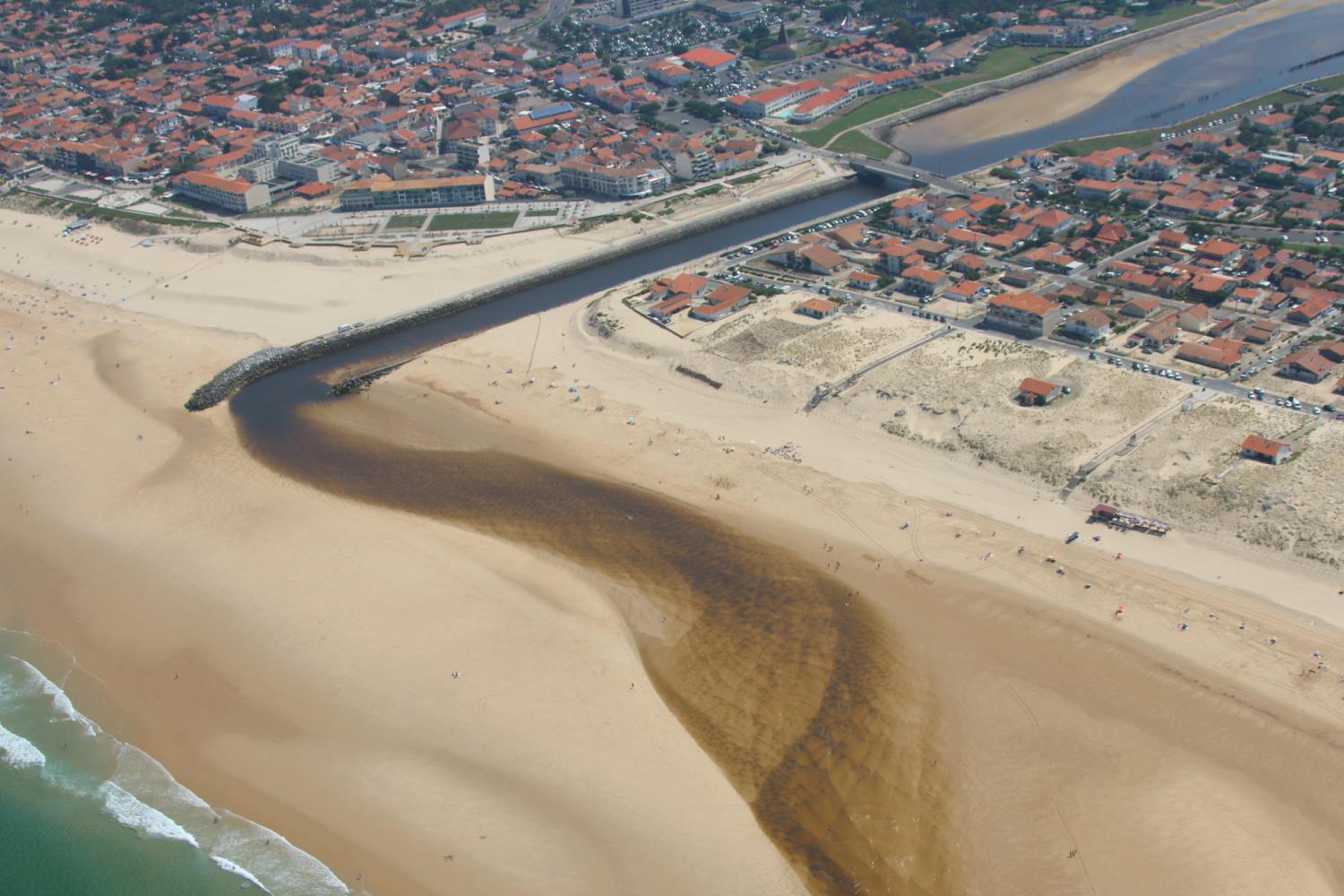 Vue aérienne de la station de Mimizan 