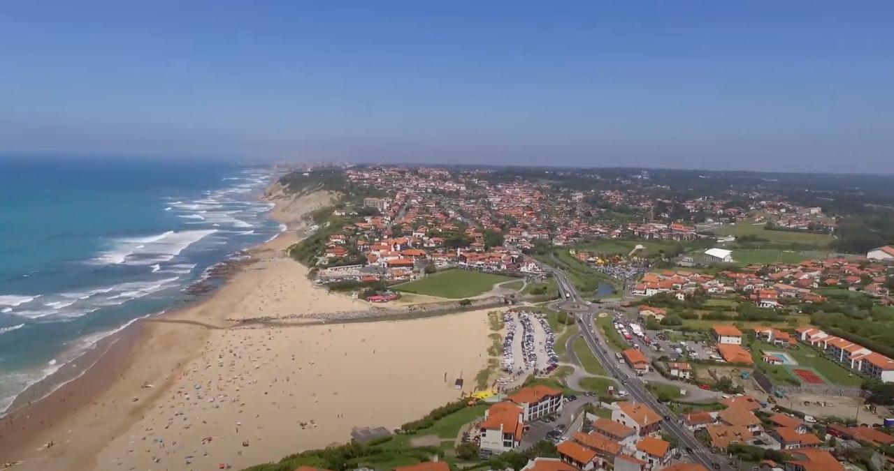 Vue aérienne Plage de l'Uhabia