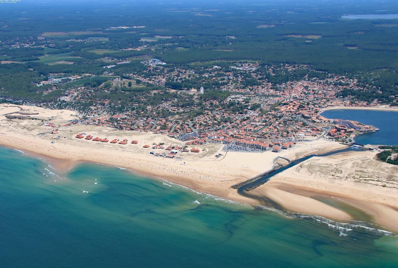 Vue aérienne Vieux Boucau