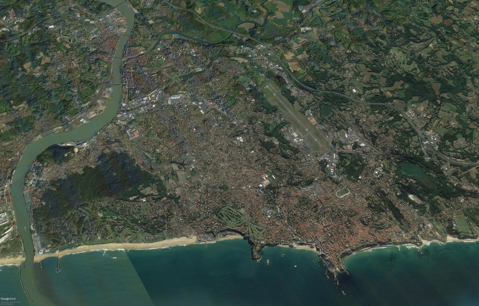 Vue du secteur Anglet - Biarritz