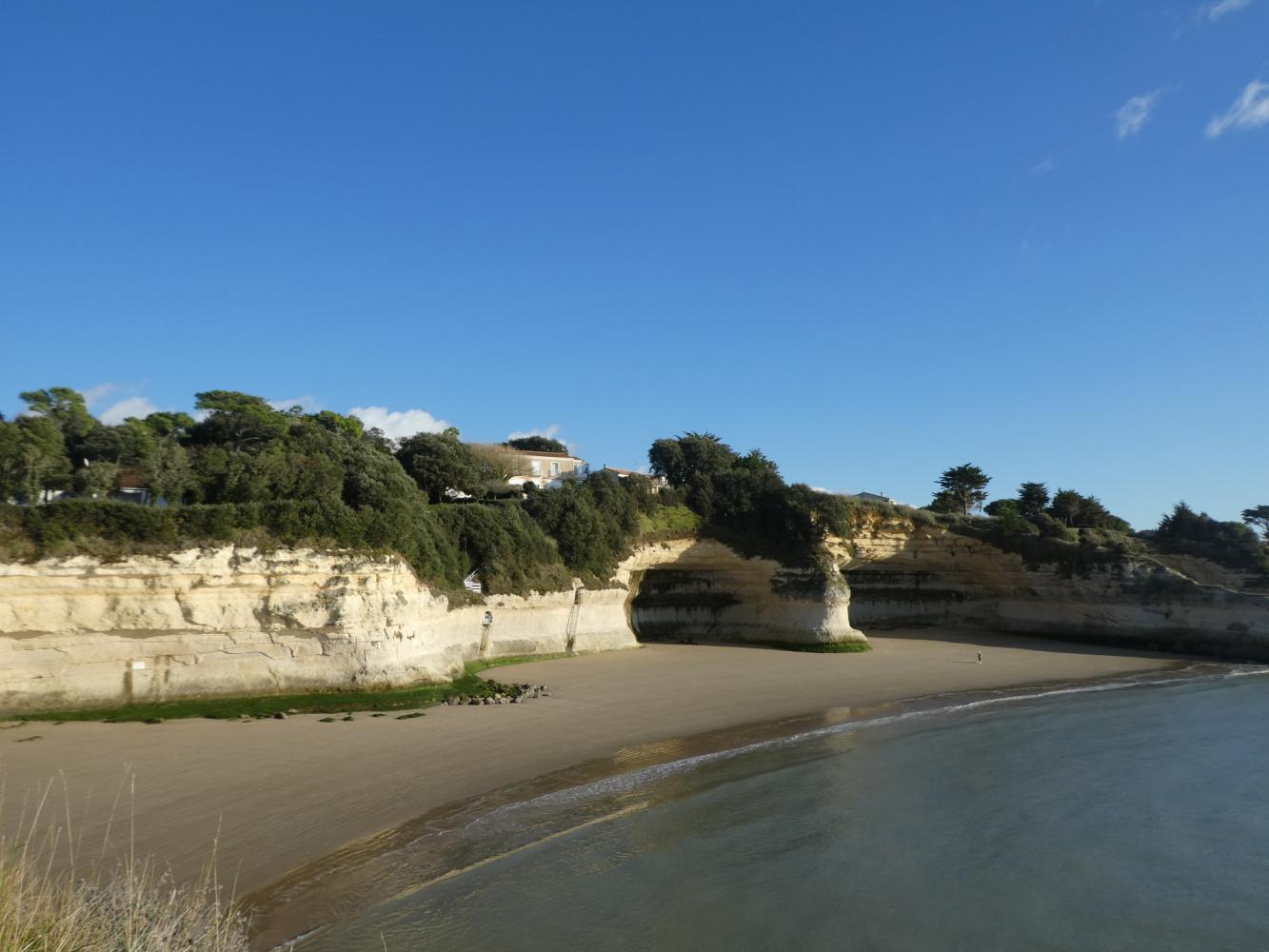 Falaises rocheuses à Meschers