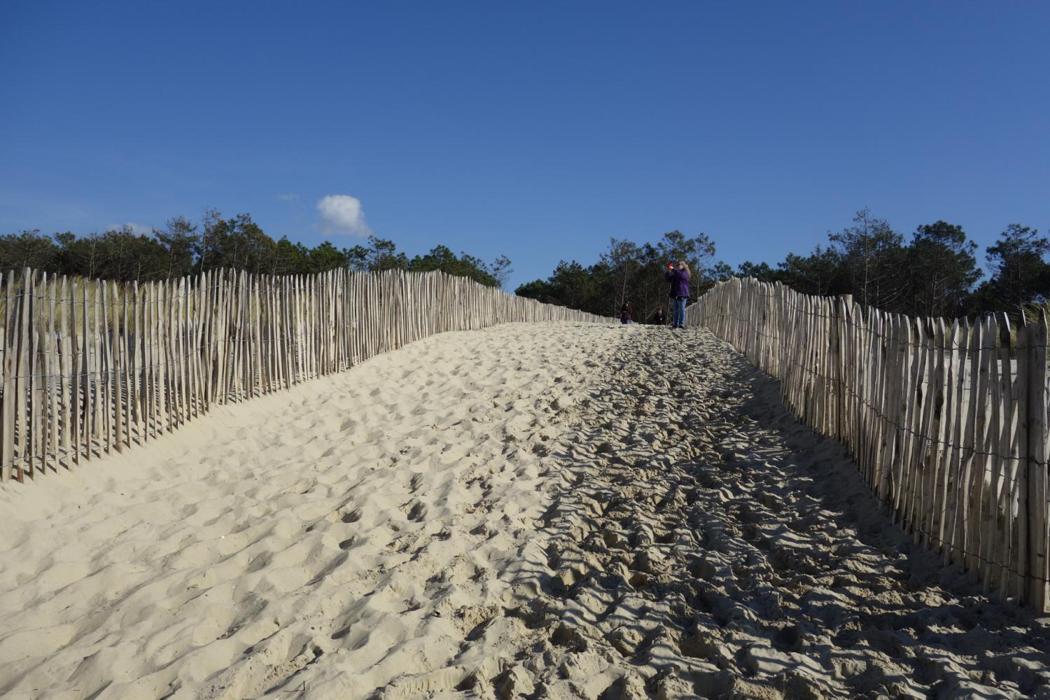 Accès Plage la Lagune (photo prise avant incendie)