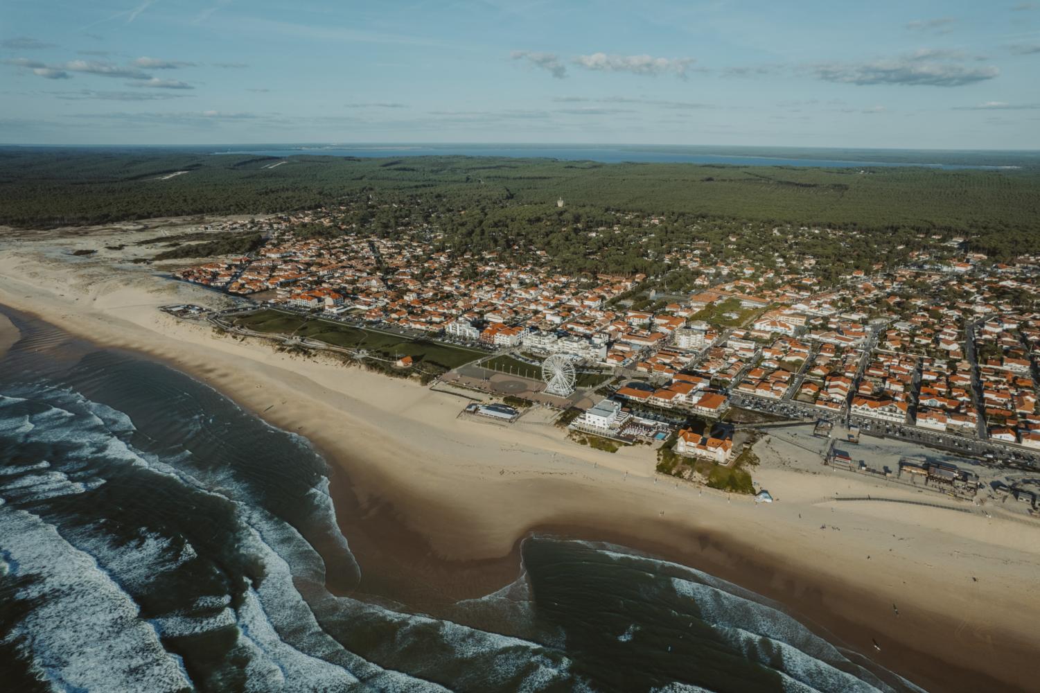 panorama biscarrosse océan