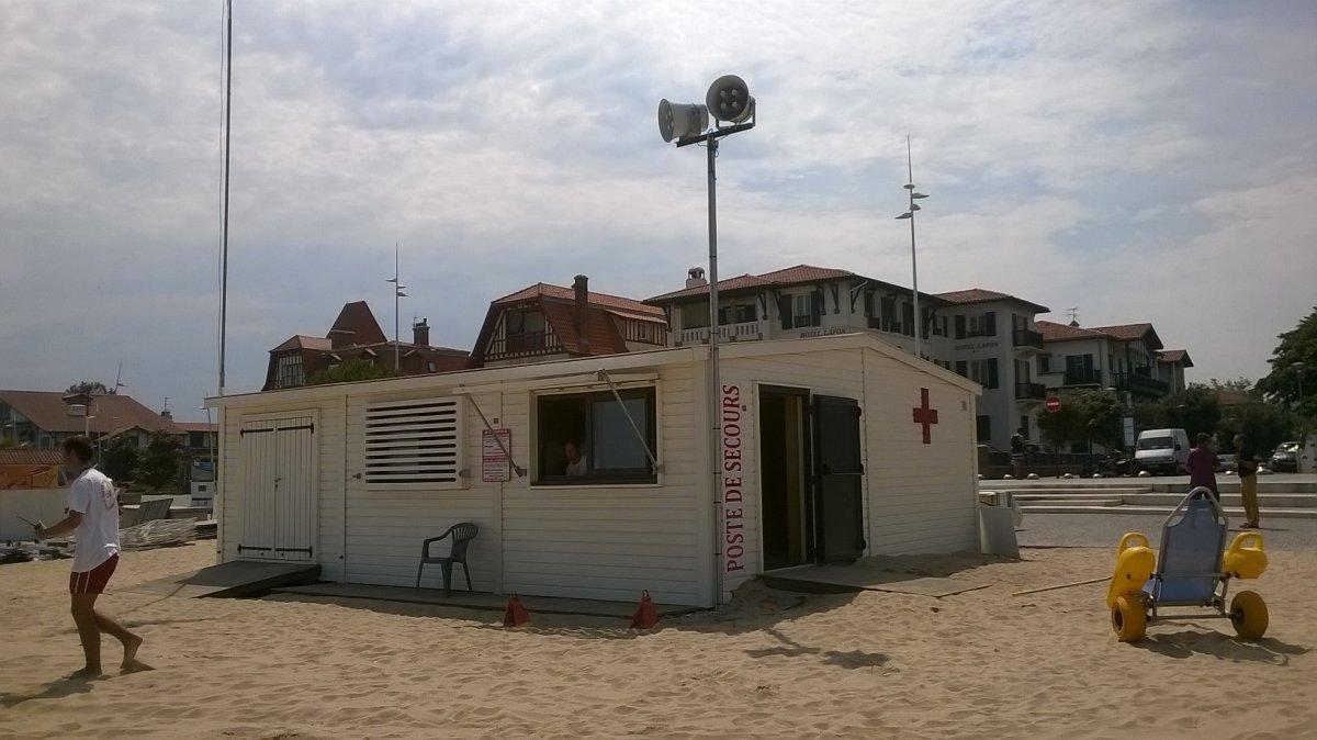 Poste de secours en service 