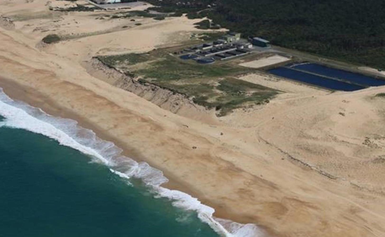 Vue aérienne de la STEP de Capbreton