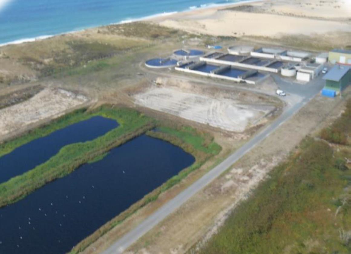 Vue aérienne de la STEP de Capbreton