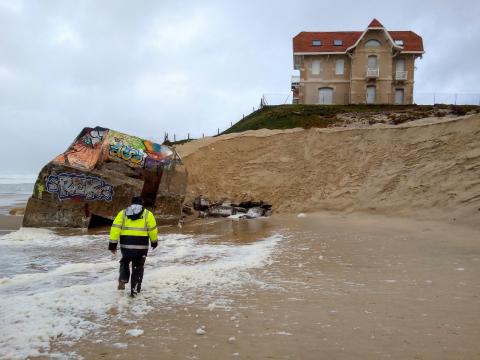 Erosion - villas jumelles à Biscarosse