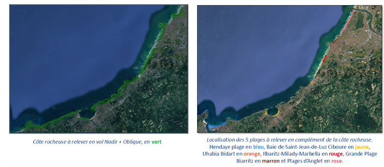 Localisation des relevés LiDAR - campagne 2026